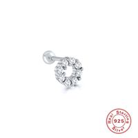 Moda Estrella Luna Forma De Corazón Plata Esterlina Embutido Pendientes 1 Pieza sku image 11