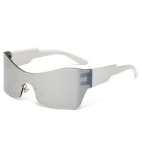 Einfacher Stil Farbblock Pc Polygon Patchwork Rahmenlos Sonnenbrille Der Frauen sku image 4