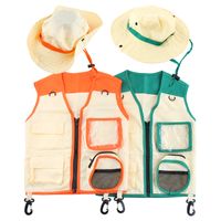 Chaleco Para Niños De Aventura Al Aire Libre De Insectos Explorer Sombrero Conjunto De Disfraces Y Accesorios De Cosplay main image 1