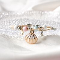 1 Piece Sweet Star Flower Alloy Inlay Artificial Pearls Women's Bracelets sku image 9