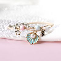 1 Piece Sweet Star Flower Alloy Inlay Artificial Pearls Women's Bracelets sku image 3