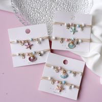 1 Piece Sweet Star Flower Alloy Inlay Artificial Pearls Women's Bracelets main image 1