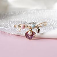 1 Pièce Sucré Star Fleur Alliage Incruster Perles Artificielles Femmes Bracelets sku image 1