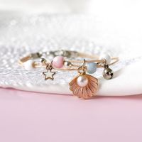 1 Pièce Sucré Star Fleur Alliage Incruster Perles Artificielles Femmes Bracelets sku image 5