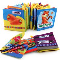 Baby Three-dimensional Early Education Cloth Book 0-6 Months Baby Foreign Trade Cloth Book Tear-proof Cloth Book English Six Models Can Be Selected main image 4