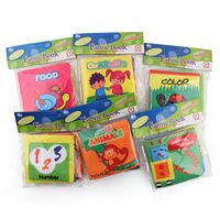 Baby Three-dimensional Early Education Cloth Book 0-6 Months Baby Foreign Trade Cloth Book Tear-proof Cloth Book English Six Models Can Be Selected main image 2
