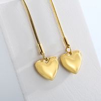 Fashion Heart Shape Titanium Steel Necklace 1 Piece main image 1