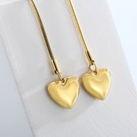 Fashion Heart Shape Titanium Steel Necklace 1 Piece main image 2