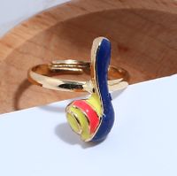 1 Piece Simple Style Geometric Alloy Enamel Women's Rings main image 5