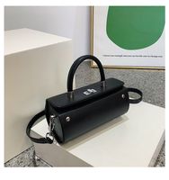 Women's Medium All Seasons Pu Leather Solid Color Fashion Square Lock Clasp Handbag sku image 7