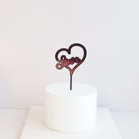 Valentine's Day Letter Plastic Date Decorative Props 1 Piece sku image 7