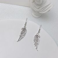 1 Pair Fashion Wings Metal Drop Earrings sku image 2