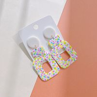 1 Pair Retro Color Block Soft Clay Women's Earrings sku image 1