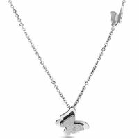 Simple Style Butterfly Titanium Steel Plating Pendant Necklace sku image 1