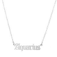 Stainless Steel Fashion Constellation Necklace main image 5