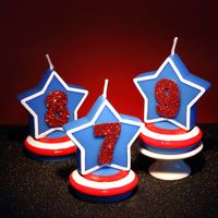 Birthday Fashion Number Star Wax Candle 1 Piece main image 4
