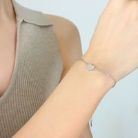 Simple Titanium Steel Bracelet 18k Real Gold Plating Non-fading Non-allergenic Wholesale Nihaojewelry sku image 1