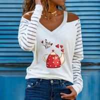 Women's T-shirt Long Sleeve T-shirts Printing Fashion Streetwear Printing main image 5