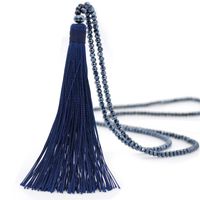 Ethnic Style Tassel Artificial Crystal Beaded Women's Sweater Chain sku image 8