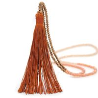 Ethnic Style Tassel Artificial Crystal Beaded Women's Sweater Chain sku image 7