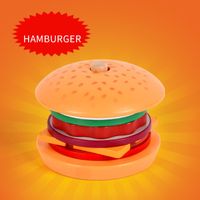 Juego De Mini Juego De Hamburguesas Tipo Sándwich, Juguetes 0,3 Simulación De Comida Rápida Para Niños sku image 1