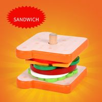 Mini Spielen Haus Sandwich Burger Set Spielzeug 0,3 Kinder Simulation Fast-food sku image 2