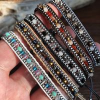 Fashion Round Artificial Crystal Rope Wholesale Bracelets main image 4