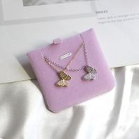 1 Piece Fashion Butterfly Metal Plating Inlay Zircon Women's Necklace main image 1