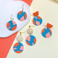 1 Pair Fashion Round Soft Clay Women's Drop Earrings main image 2