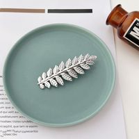 Baroque Style Leaf Alloy Hair Clip Hair Band Insert Comb 1 Piece sku image 3