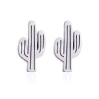 Fashion Cactus Stainless Steel Jewelry Set 2 Pieces main image 5