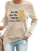 Mujeres Blusa Manga Larga Camisetas Impresión Casual Letra main image 2