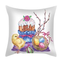 Cute Rabbit Fibre Peach Skin Pillow Cases sku image 2