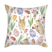 Cute Rabbit Fibre Peach Skin Pillow Cases sku image 19