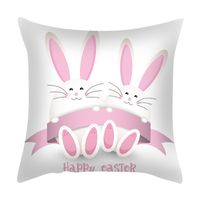 Cute Rabbit Fibre Peach Skin Pillow Cases sku image 13