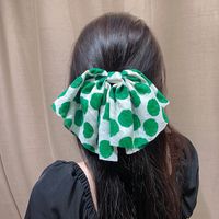 Retro Polka Dots Gauze Handmade Hair Clip 1 Piece main image 5