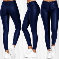 Women's Daily Retro Solid Color Full Length Button Tapered Pants main image 2