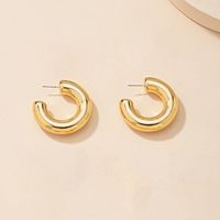 1 Pair Fashion Round Alloy Plating Alloy Women's Ear Studs main image 4