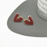 1 Pair Fashion Heart Shape Alloy Women's Ear Studs main image 1