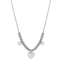 Fashion Heart Shape Titanium Steel Tassel Plating Chain Necklace 1 Piece main image 2