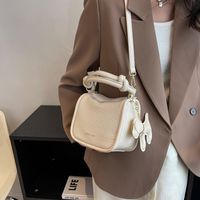 Women's Small All Seasons Pu Leather Solid Color Fashion Pillow Shape Zipper Handbag sku image 3