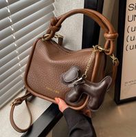 Women's Small All Seasons Pu Leather Solid Color Fashion Pillow Shape Zipper Handbag main image 6