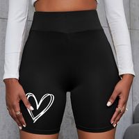 Women's Daily Casual Heart Shape Shorts Printing Shorts main image 4
