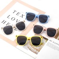 Fashion Solid Color Ac Round Frame Full Frame Kids Sunglasses main image 1