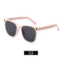 Fashion Solid Color Ac Round Frame Full Frame Kids Sunglasses main image 2
