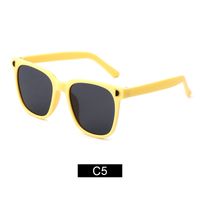 Fashion Solid Color Ac Round Frame Full Frame Kids Sunglasses sku image 4