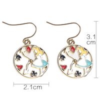 1 Pair Cartoon Style Rabbit Alloy Enamel Women's Drop Earrings main image 5