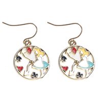 1 Pair Cartoon Style Rabbit Alloy Enamel Women's Drop Earrings main image 2