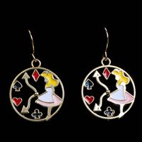 1 Pair Cartoon Style Rabbit Alloy Enamel Women's Drop Earrings main image 3