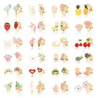 1 Set Simple Style Butterfly Alloy Plating Women's Ear Studs main image 1